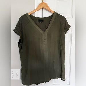 Fortune & Ivy green blouse - XL
